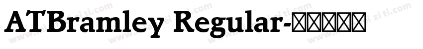 ATBramley Regular字体转换